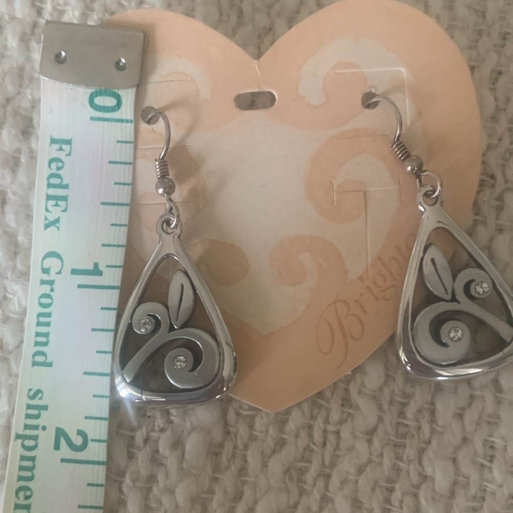 Brighton Elegant Silver Drop Earrings - Picture 2 of 9